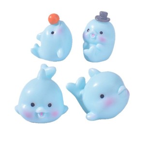 Los nuevos micro-objetos decorativos de paisajismo en miniatura de KI Huacui son creativos, realistas y lindos <span class=keywords><strong>delfines</strong></span> pequeños de resina con forma de animales marinos. - Product Image 5