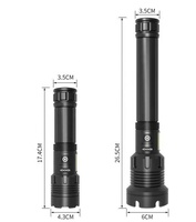 Senter Terang 1000 Lumens Xhp50 P70 Senter LED Taktis Luar Ruangan Portabel Paling Kuat