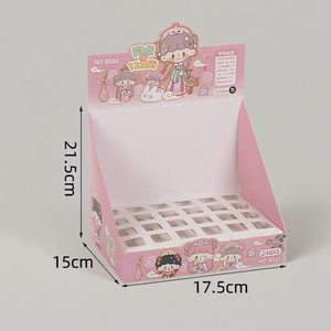 Có thể tái chế tùy chỉnh in bảng Pop hiển thị đứng phim hoạt hình bút văn phòng phẩm bao bì truy cập các tông hiển thị hộp với chèn - Product Image 2