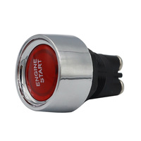 Interruptor de Botón de Arranque Momentáneo de Motor de 12V-24V con Indicador LED para Modificación de Automóviles