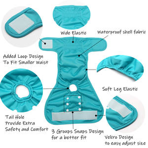 <span class=keywords><strong>Couche</strong></span> réutilisable pour chien, adorable, <span class=keywords><strong>os</strong></span>, chiot, chien masculin, bande ventrale, imperméable, <span class=keywords><strong>lavable</strong></span>, couches pour chiens - Product Image 3