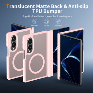 Étui de téléphone portable magnétique pliable de luxe premium <span class=keywords><strong>pour</strong></span> Samsung Z Fold 8, protection de la charnière, coque de téléphone personnalisée <span class=keywords><strong>pour</strong></span> femmes et filles - Product Image 3