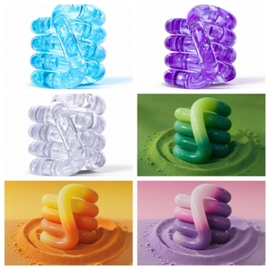 Jouet anti-stress silencieux multifonctionnel Twist Me Tranquil Series pour enfants et adultes, idéal pour l'ADHD - Product Image 1