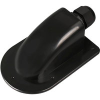 Prix usine simple Double câble entrée presse-étoupe 3-7mm pour panneau solaire en plastique noir pour panneau solaire camping-car caravane bateau