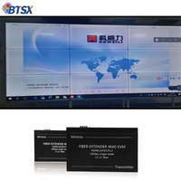 Extender HDMI Fiber Optik Zero Delay 30KM Tanpa Kompresi 4K60 dengan Dukungan KVM untuk Transmisi AV Jarak Jauh