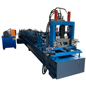 Steel Construction Automatic Change C <strong>Z</strong> <strong>Purlin</strong> <strong>Making</strong> Roll Forming <strong>Machine</strong> - Product Image 1