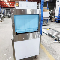 Lave-vaisselle commercial haute capacité, type convoyeur, en acier inoxydable 304, 500 assiettes/heure, pour cuisine centrale et restauration