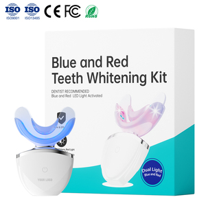 Appareils de blanchiment des dents à LED rouge et bleue Blanchiment rapide Rechargeable par USB-C Conception étanche pour les dents sensibles Beauté à domicile - Product Image 1