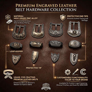 Modello Cloxy in pelle occidentale artigianato zinco fibbie per <span class=keywords><strong>cinture</strong></span> realizzate in lega di alta qualità 3 pezzi all'ingrosso Set di fibbia per cintura occidentale - Product Image 1