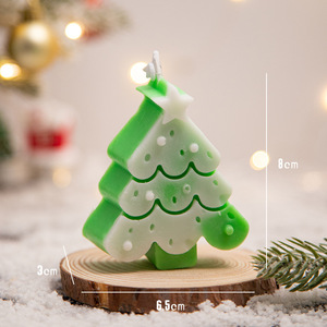 Velas Aromáticas con Aroma a Árbol de Navidad, de Parafina, Hechas a Mano, Decoración Navideña, Set de Regalo con Fragancia a Cedro - Product Image 2