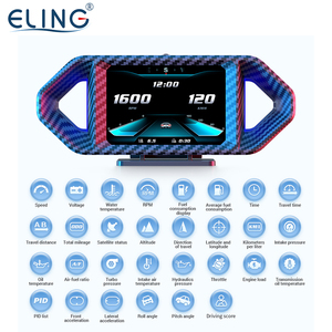 Eling OBD + GPS แสดงผลความเร็วดิจิตอล MPH km/H ฟังก์ชั่นเตือนหลายฟังก์ชั่นสำหรับยานพาหนะทั้งหมดรถยนต์รถจักรยานยนต์รถแทรกเตอร์ - Product Image 5