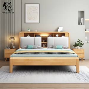 Muebles de dormitorio de diseño moderno, cama tapizada de madera, fabricada en fábrica, precio bajo, personalizable, nuevo estilo, gran stock, lista para enviar. - Product Image 1
