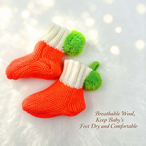 Zapatitos de Bebé Estilo Náutico de Algodón Color Zanahoria, Ultra Suaves y Cálidos, Unisex, para Bebés y Niños Pequeños, Venta al Por Mayor - Product Image 1