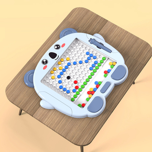 Tablero de cuentas magnéticas educativas tempranas BGL, tablero de <span class=keywords><strong>dibujo</strong></span> magnético de plástico colorido con clavo para dibujar setas - Product Image 5