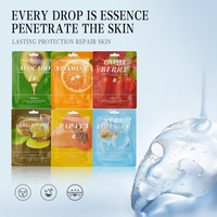 Masque Facial en Tissu KORMESIC Soin Anti-Âge Éclaircissant Apaisant Hydratant aux Fruits pour l'Éclat du Teint