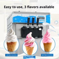 Machine à glace commerciale verticale entièrement automatique pour cornets et coupes glacées, idéale pour les restaurants et salons de thé (utilisation transfrontalière)