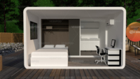 Casa Prefabricada Tipo Cápsula de Acero de Grado Hotelero, Estructura de Acero para Construcción de Villas