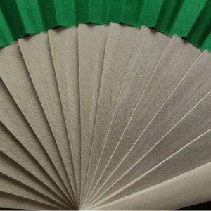 Custom Designed Durable Fabric Wooden Folding <b>Handheld</b> <b>Fan</b> Folk Art Style Painted on Bamboo Material - Product Image 2