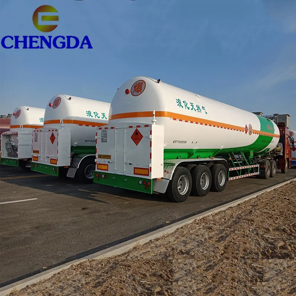 Truk Trailer Semi Kontainer Kapal Tangki LNG CNG LPG 25-59.7m3