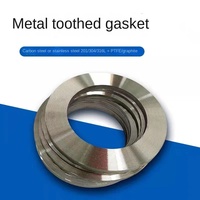 Joint d'étanchéité métallique double dent en acier inoxydable à haute pression, composite graphite PTFE Dongting, à dents ondulées, vente en gros