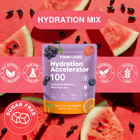Poudre d'électrolytes et de minéraux OEM pour suppléments quotidiens, vitamines, nutrition sportive, boisson hydratante, extrait de fruits, électrolytes en stock