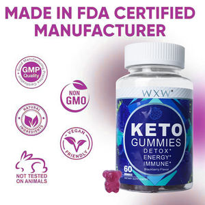 Gummies Keto de diseño personalizado, suplementos herbales masticables veganos para adultos, enzimas quemadoras, suprimen el apetito, no para mujeres embarazadas - Product Image 5