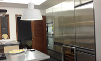 Armoires BAINENG SS, personnalisation de toute la maison, design de luxe haut de gamme, armoires de cuisine en acier inoxydable, meubles modernes, armoires