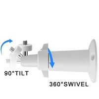 Soporte de Montaje Ajustable de Aleación de Aluminio para Cámara de Seguridad, Soporte Giratorio e Inclinable para Pared o Techo, para Cámara CCTV Exterior Tipo Bala