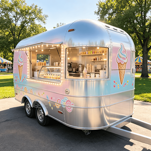 <b>Barbecue</b> Food Trailer Mobile Food Truck Fully Equipped Kitchen Commercial Catering Business Caravan Food Trailer - Product Image 4