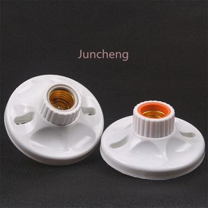 Commercio all'ingrosso della fabbrica 120mm portalampada e27 filo portalampada piatta LED colonna di rame presa luce di cablaggio - Product Image 6