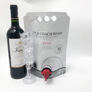 Bolsa de aluminio para envasado de alimentos de 1.5L-5L, duradera, con doble fondo y válvula Vitop para vino, vodka y whisky. - Product Image 5