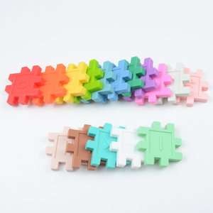 Wholesale Educational Children DIY Family Game Develop Building Blocks <strong>Silicone</strong> Colorful Stacking Toy - Product Image 5