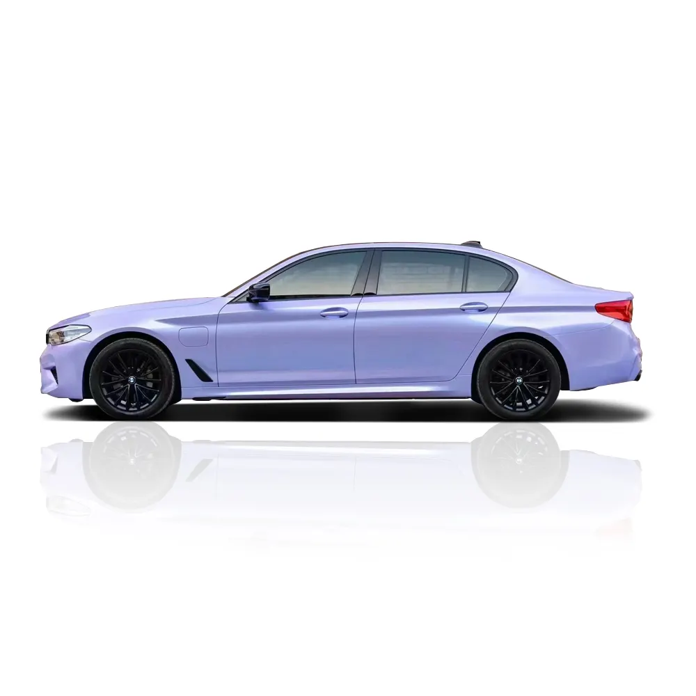 1.52*18M Pet Fantastic Lavender Silver Charm Purple Car Wrap Vinyl Films Color Changing Skin Paint Protection Door Film