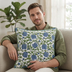Dolly Enterprises High Quality Luxury Handcrafted Cotton Piping Anti-Bacteria Customizable Throw Pillow Cover for <b>Sofa</b> Couch - Product Image 1