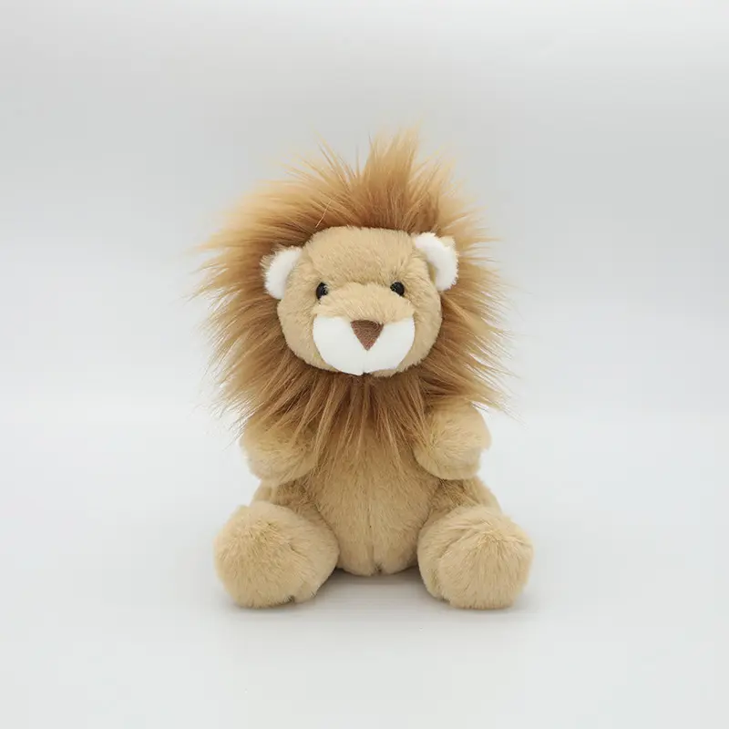 Toptan özel logo yüksek kalite anksiyete rahatlatmak bebek peluş oyuncak tedarikçiler dolması hayvan özel aslan peluş oyuncak