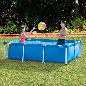 Prix d'usine <span class=keywords><strong>Piscine</strong></span> rectangulaire à cadre métallique facile à installer <span class=keywords><strong>Piscine</strong></span> familiale hors sol - Product Image 2