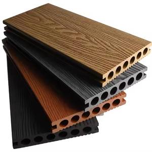 Factory Direct Waterproof Outdoor Wood <b>Plastic</b> Composite Decks 3D Embossed Exterior WPC Flooring Board - Product Image 2