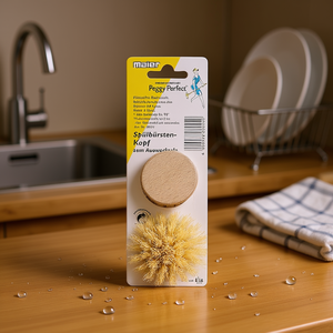 Peggy Perfect Dish <b>Brush</b> Replacement Head Wood Fibre 4.2cm 2 Pieces - Product Image 3