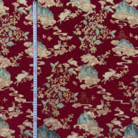 Chenille-Jacquard-Gewebe mit Goldfaden |   Luxuriöses Blumenbrokat-Polstermaterial für Sofakissen, Heimtextilien und Taschen