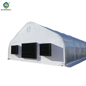 Grow Tents Agricultural Mushroom Plastic Film Tunnel Greenhouse Structure For Sale