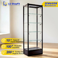 Vitrine en verre trempé, vitrine pour figurines miniatures, vitrine pour cartes à collectionner, vitrine pour objets de collection