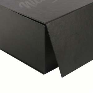 Boîte cadeau en papier de carton noire personnalisée pliante magnétique «merci» emballage rigide de luxe «bonbons <span class=keywords><strong>chocolat</strong></span>» stratification mate - Product Image 4