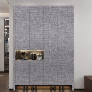 <span class=keywords><strong>Oron</strong></span> กระดาษติดผนังลายแกะและเนื้อเหนียวสีเทากันน้ำมีกาวในตัววอลล์เปเปอร์ผ้าลินินเทียมสำหรับติดผนัง - Product Image 6