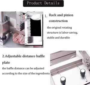 Venta caliente Uso doméstico y venta al por menor Máquina <span class=keywords><strong>de</strong></span> corte <span class=keywords><strong>de</strong></span> guillotina Cortador <span class=keywords><strong>de</strong></span> trotón <span class=keywords><strong>manual</strong></span> con máquina <span class=keywords><strong>de</strong></span> sierra <span class=keywords><strong>de</strong></span> hueso <span class=keywords><strong>de</strong></span> motor nuevo o usado - Product Image 3