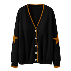 Maglioni da donna con logo personalizzato <span class=keywords><strong>Cardigan</strong></span> lavorato a maglia da donna con scollo a V da donna rosa <span class=keywords><strong>verde</strong></span> - Product Image 6