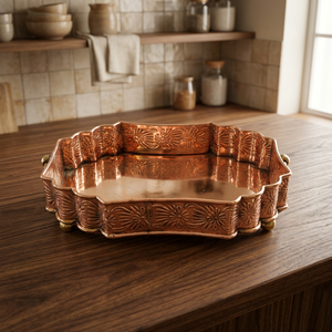 Plateau en cuivre massif - Product Image 1