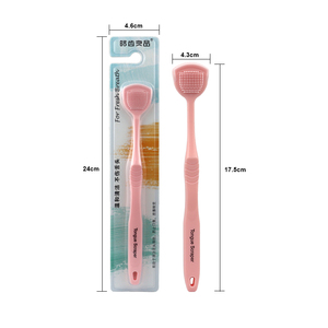 Raschietto per linguetta in Silicone e plastica raschiatore per Lingua raschietto per linguetta con pennello Blister-cartoncino - Product Image 4