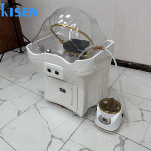 Kisen Tanque de Agua Portátil de 50L Muebles de Salón de Belleza Silla de Champú Blanca Lavabo Lavacabezas para <span class=keywords><strong>Spa</strong></span> Barbería - Product Image 2