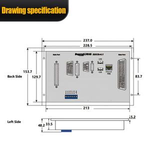 HLTNC DDCS V4.1 <span class=keywords><strong>3</strong></span>/4 KHz hareket ve çevrimdışı yeteneği ile torna makinesi için 500 eksen CNC denetleyici - Product Image 5