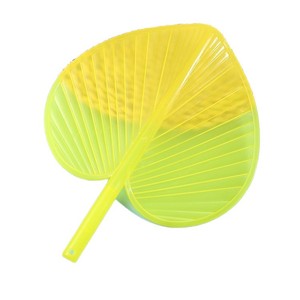 Abanico de Mano Plegable de Plástico Grande con Diseño de Hoja de Palma, 32x26cm, para Uso Doméstico en Verano - Product Image 5